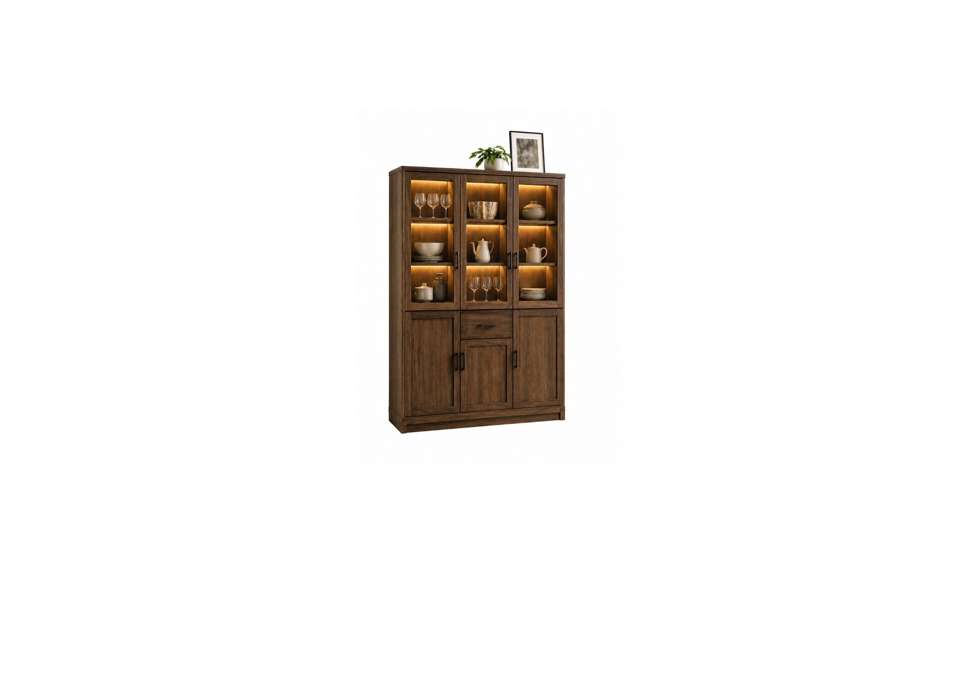 BOOKSHELF AND CROCKERY SHELF