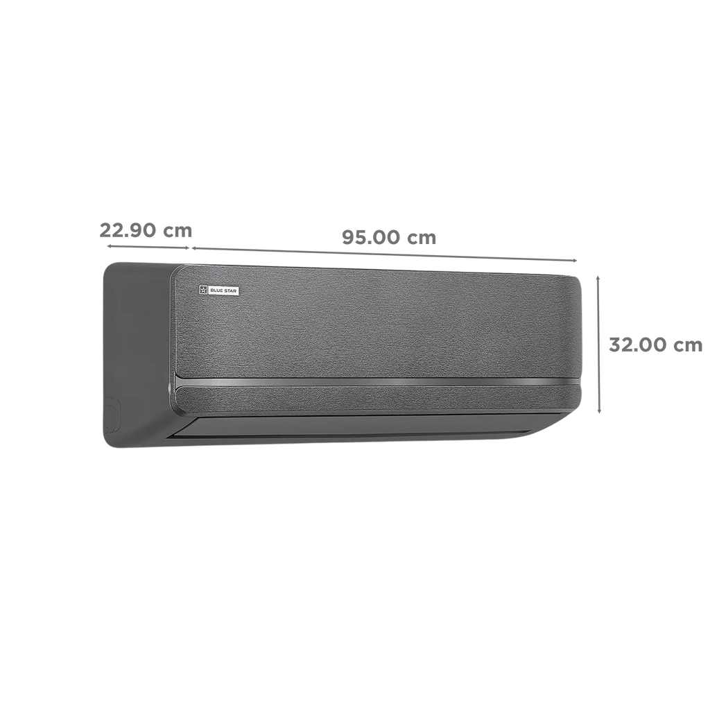 BLUE STAR | 1.5 TON | 5 STAR | INVERTER AC | ICONIA SERIES - MIDNIGHT SILVER | 2025 BEE LABEL | IE518SNUR