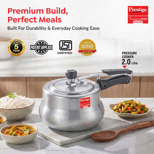 PRESTIGE | COOKER |ALU IL NAK 2L |HANDI WITH| HIGH THICK |CKR