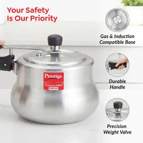 PRESTIGE | COOKER |ALU IL NAK 2L |HANDI WITH| HIGH THICK |CKR