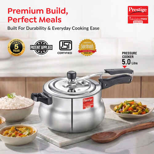PRESTIGE | COOKER |ALU IL NAK 5L |HANDI WITH |HIGH THICK |CKR