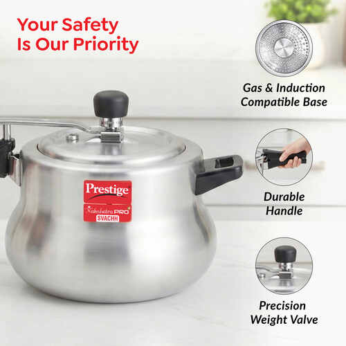 PRESTIGE | COOKER |ALU IL NAK 5L |HANDI WITH |HIGH THICK |CKR