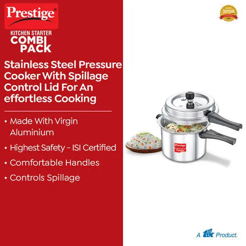 PRESTIGE | COOKER |ALU POP SVACHH |COMBI 5L 3L |BODY 2 LID 2