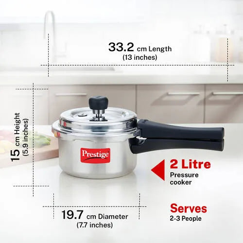 PRESTIGE | COOKER |ALU SVACHH 2L |POP OUTER LID |PR COOKER