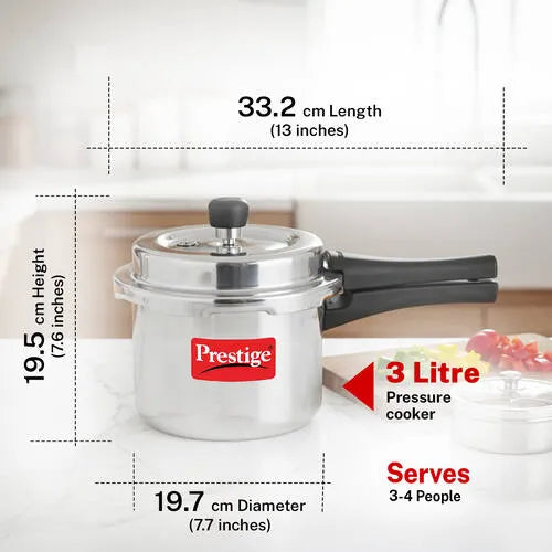 PRESTIGE | COOKER |ALU SVACHH 3L |POP OUTER LID |PR COOKER