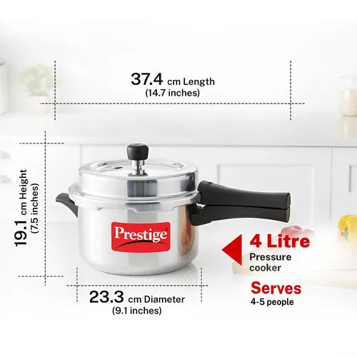 PRESTIGE | COOKER |ALU SVACHH 4L |POP OUTER LID |PR COOKER