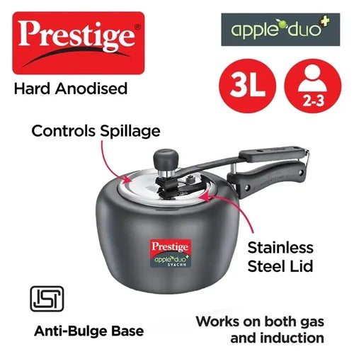 PRESTIGE | COOKER |APPLE HA DUO |SVACH 3L |PRESSURE COOKER