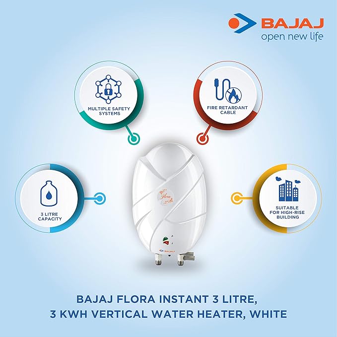 BAJAJ | Water Heater |3 LTR |FLORA