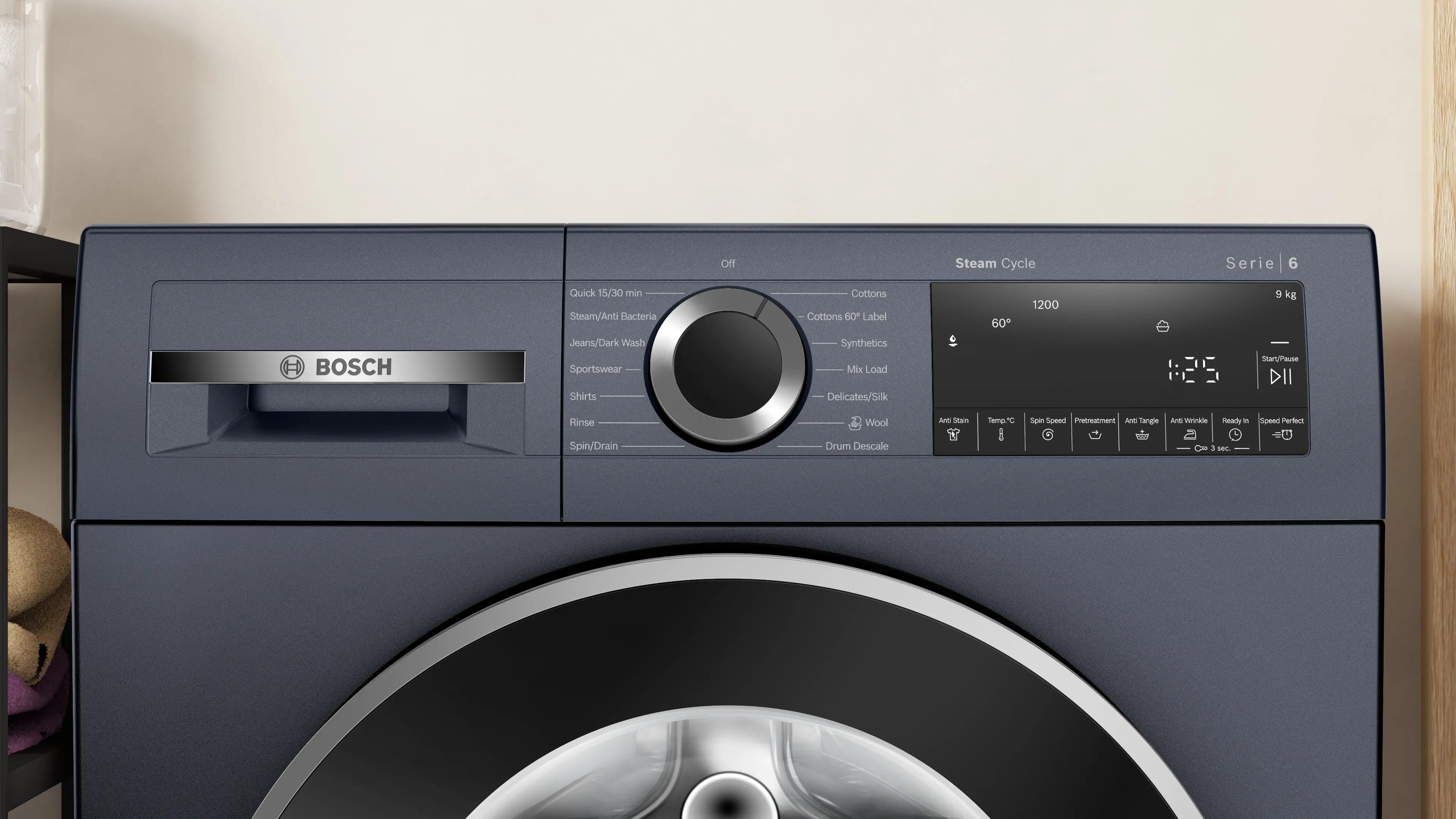 BOSCH | 5 STAR | 9 KG | FULLY AUTOMATIC | FRONT LOAD | AI ACTIVE WATER | WGA1420TIN