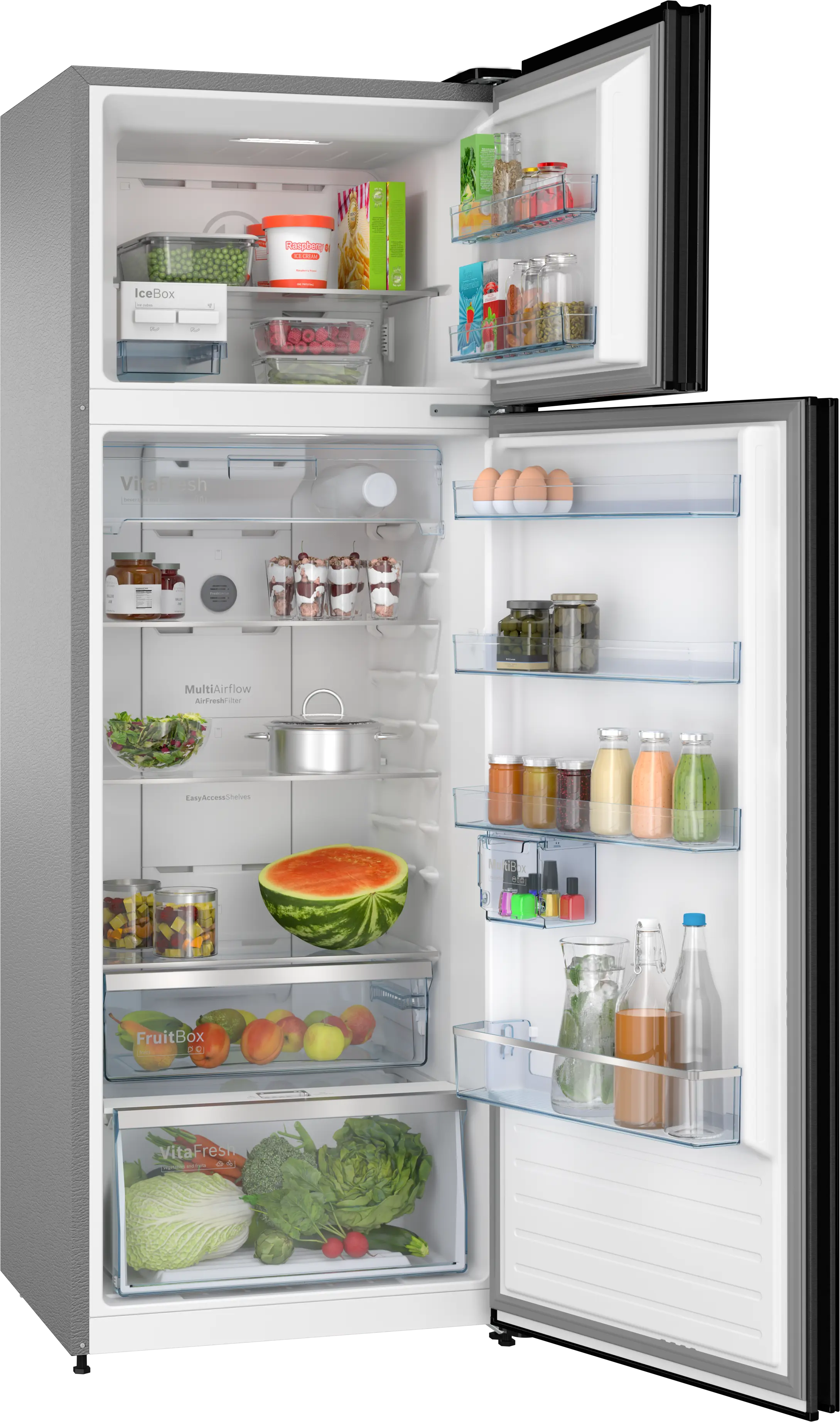 BOSCH | 2 STAR | 368 LTR | FROST FREE DOUBLE DOOR | BLACK PEARL |CTN39L02NI