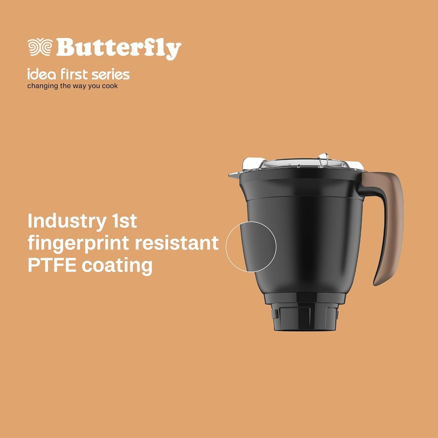 BUTTERFLY | MIXI | ZIERA BLACK | 1000W | 6 JAR | MATTE BLACK WITH COPPER