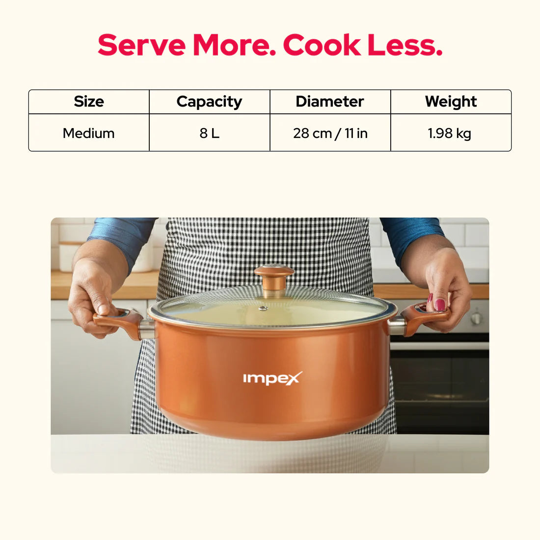IMPEX | TRUCERA BIRIYANI POT | 8 L | (CBP 8C)