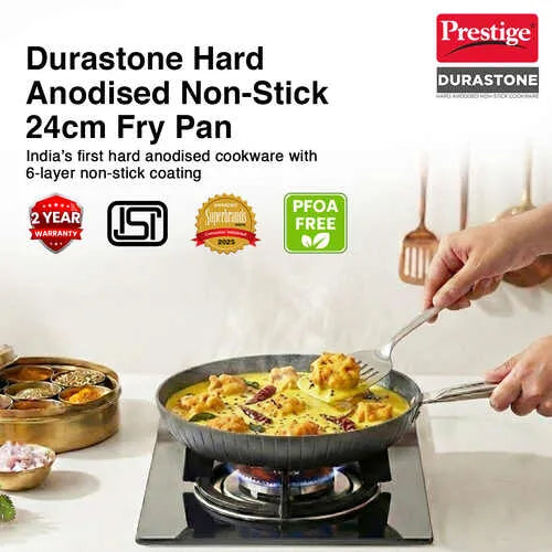 PRESTIGE | NON STICK COOKWARE |DURASTONE| DIA 240 |FRY PAN |HA WITH NSTK