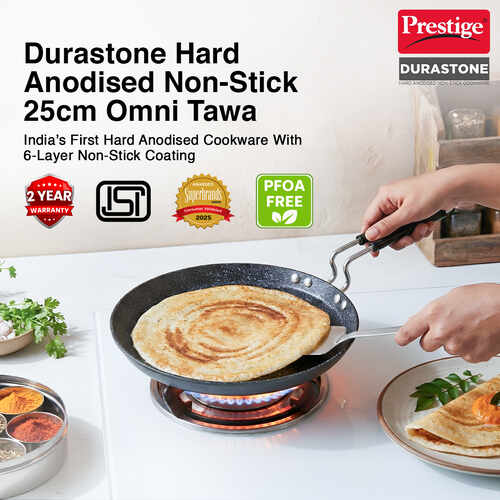 PRESTIGE | NON STICK COOKWARE |DURASTONE DIA 250 |OMNI TAWA |HA WITH NSTK