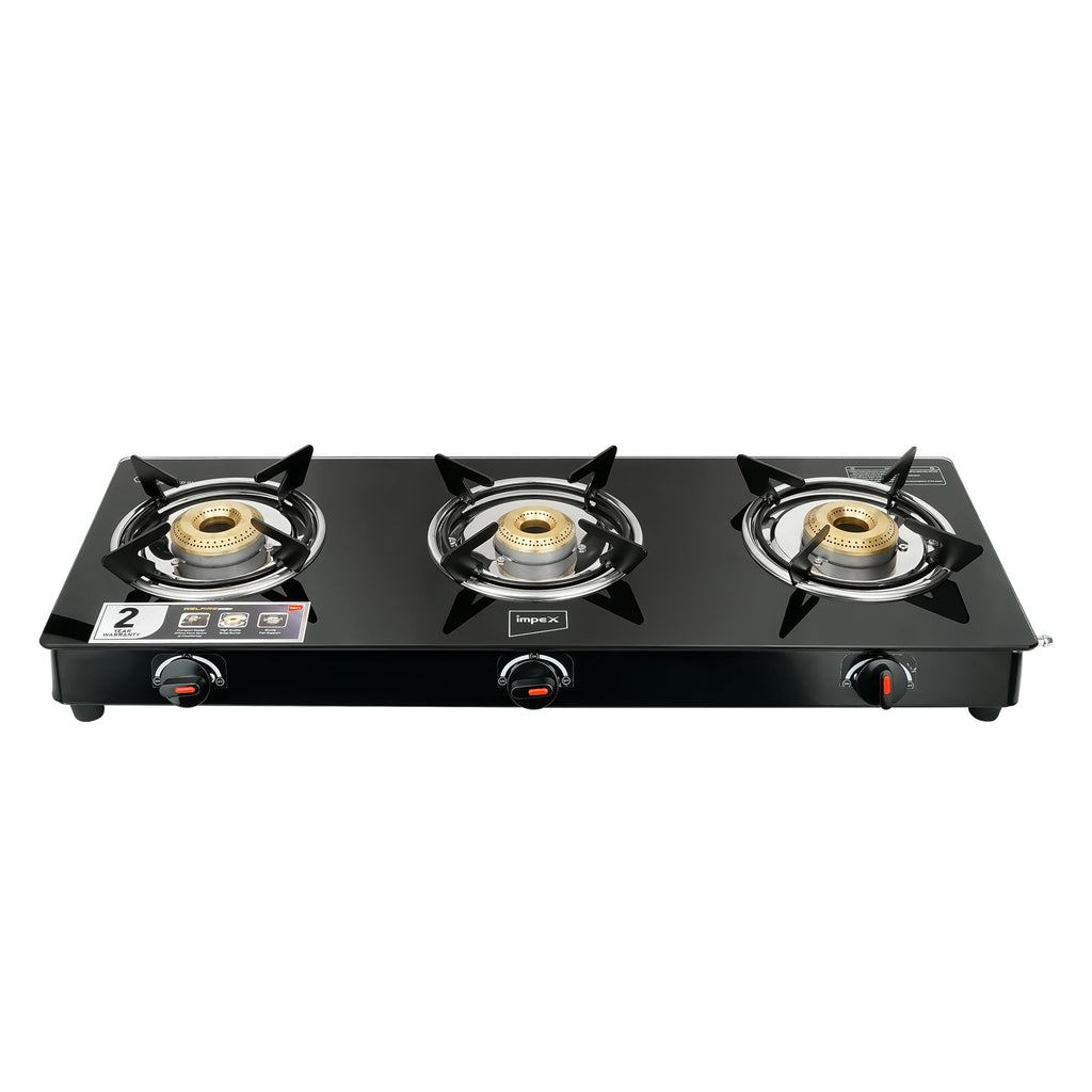IMPEX | GLASS TOP | GAS STOVE | 3B | (WELFIRE  3B)