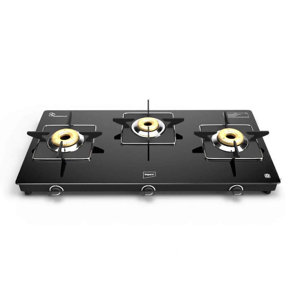 IMPEX | GLASS TOP | GAS STOVE | ASPIRA | (GLAZE 3B)