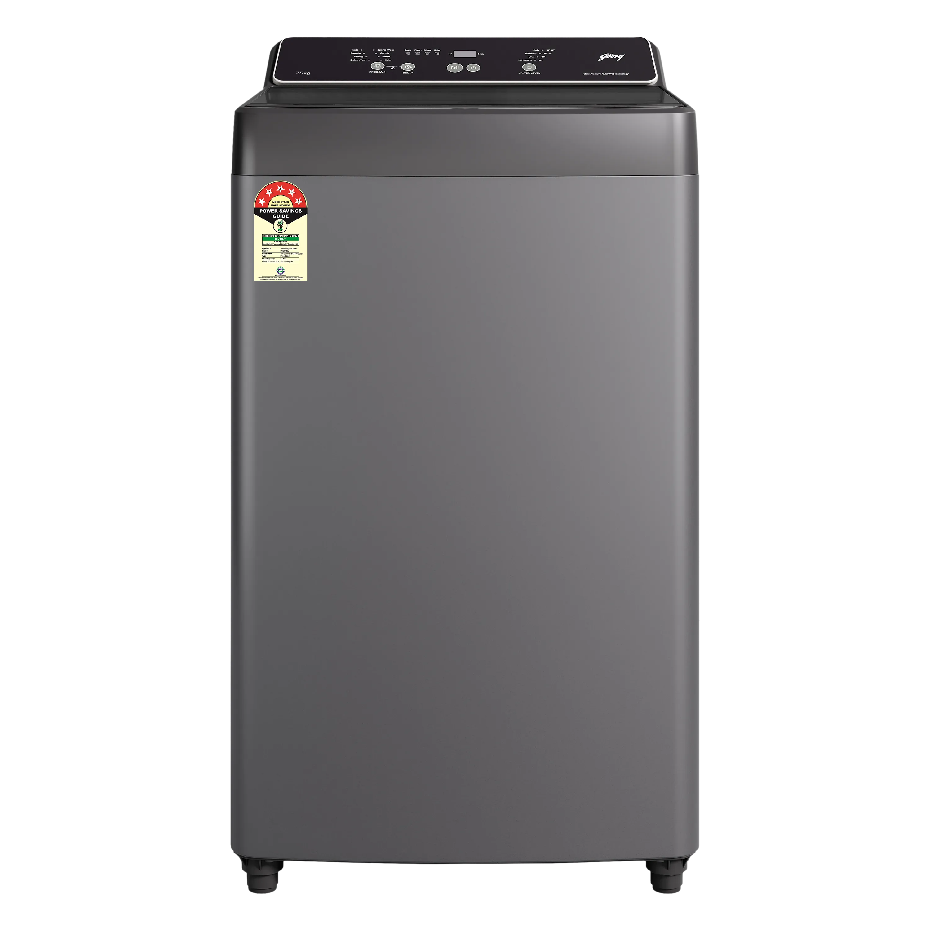 GODREJ | 5 STAR | 7.5 KG | FULLY AUTOMATIC | TOP LOAD | WTEON VAL 75 5.0 FDAG C MTBK