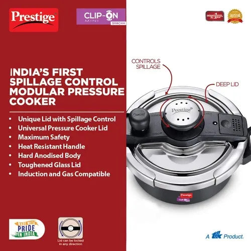 PRESTIGE | COOKER |HA CLIP ON |SVACHH 2L |PRESURE COOKER 18cm