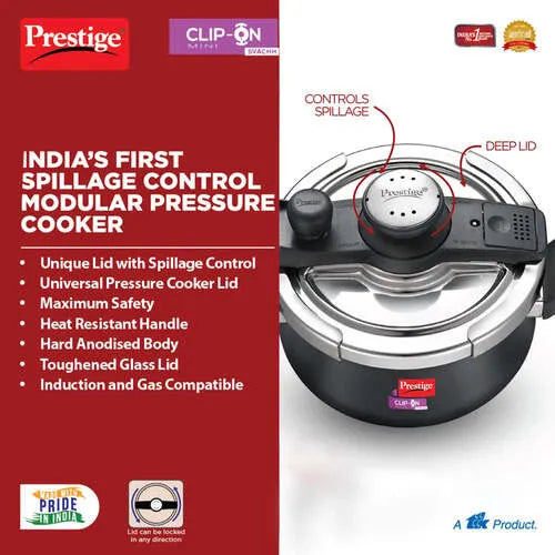 PRESTIGE | COOKER |HA CLIP ON |SVACHH 3L |PRESURE HANDI 18cm