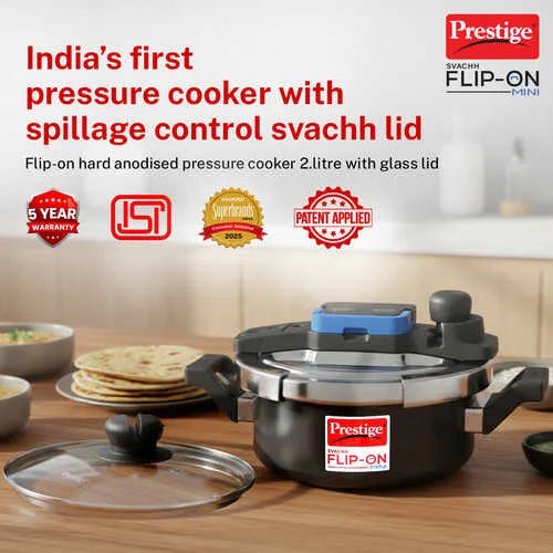 PRESTIGE | COOKER |HA FLIP ON |MINI SVACHH |2 LTR 18CM