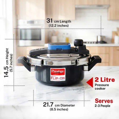 PRESTIGE | COOKER |HA FLIP ON |MINI SVACHH |2 LTR 18CM
