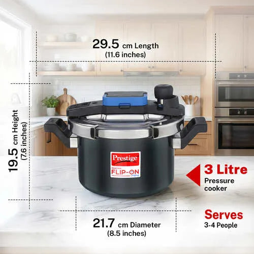 PRESTIGE | COOKER |HA FLIP ON |MINI SVACHH |3 LTR 18CM