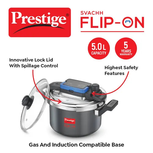 PRESTIGE | COOKER |HA FLIP ON  |SVACHH 5L |PR CKR 22CM