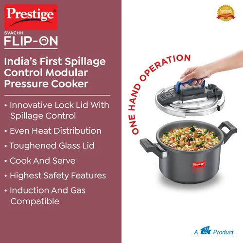 PRESTIGE | COOKER |HA FLIP ON  |SVACHH 5L |PR CKR 22CM