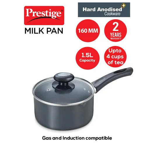 PRESTIGE | COOKWARE |HA MILK PAN 160 MM |WITH IB GLASS