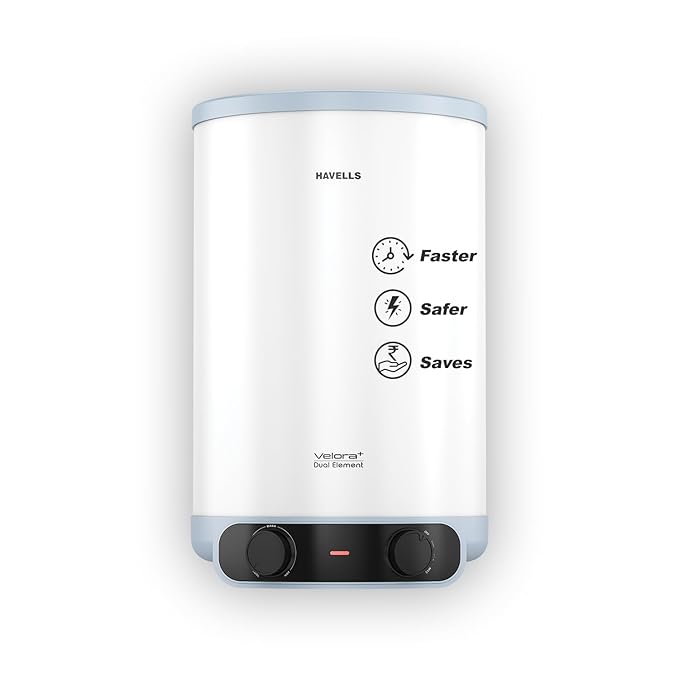 HAVELLS | Water Heater | 10 LTR | VELORA PRIME 5S | FP | WHITE BLUE