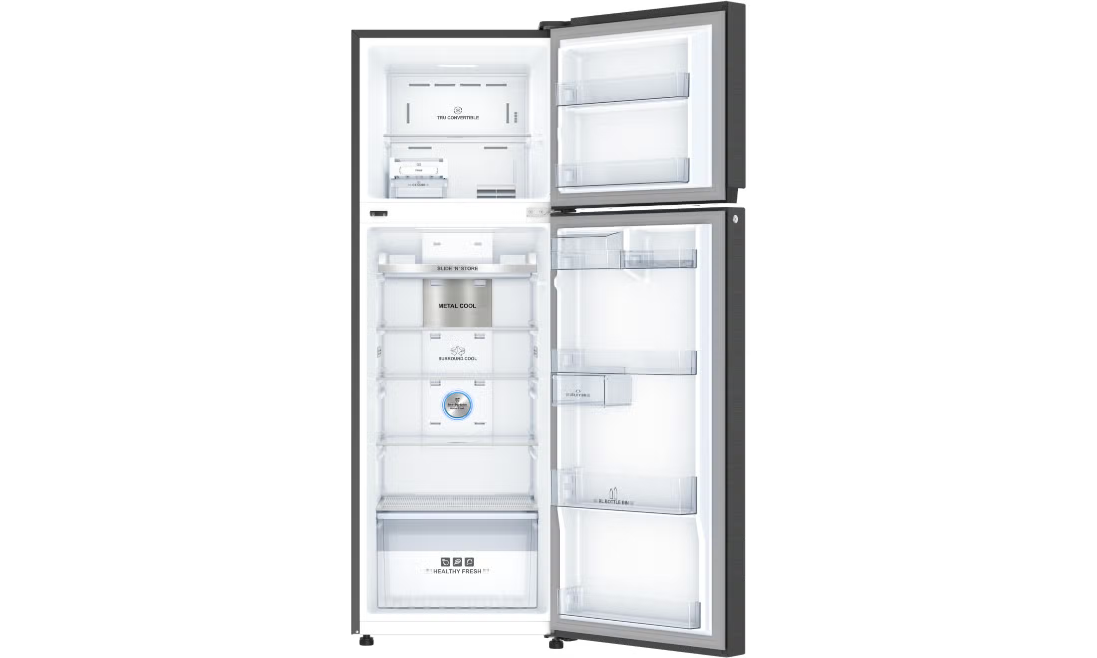 IFB | 2 STAR | 331 LTR | FROST FREE | DOUBLE DOOR | IFBFF-3832IKSTU METAL COOL