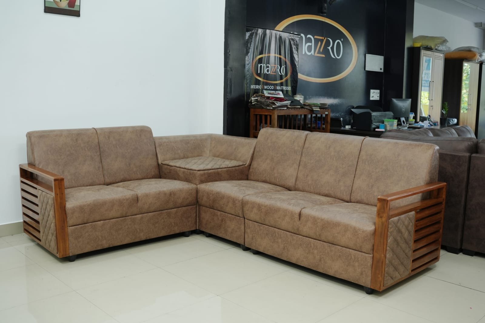 L-SHAPED CORNER SOFA SET | MZ2001