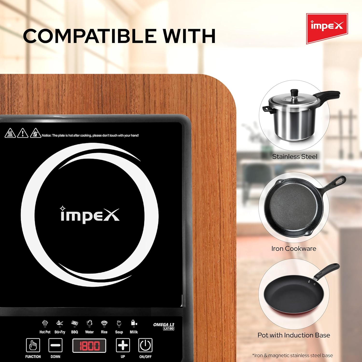 IMPEX | INDUCTION COOKER | OMEGA L3 | DX180