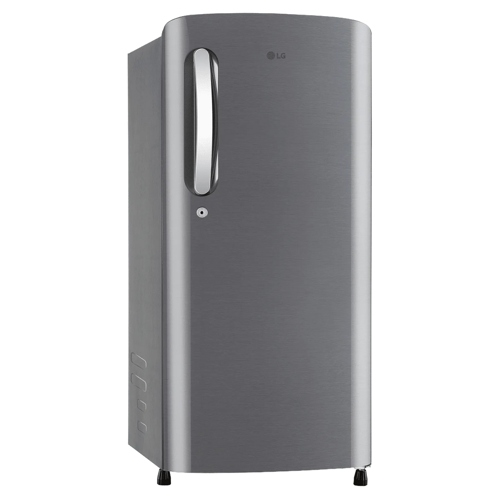LG | 3 STAR | DIRECT COOLING | SINGLE DOOR | SMART INVERTER COMPRESSOR | GLD1936ZAPZ SHINY STEEL