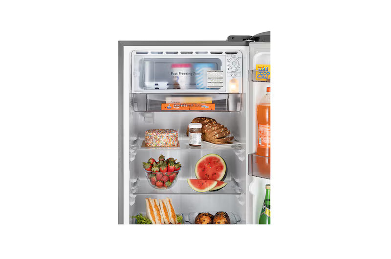 LG | 5 STAR | 210 LTR | DIRECT COOL | SMART INVERTER COMPRESSOR | SINGLE DOOR | GLD2256ZAPZ SHINY STEEL