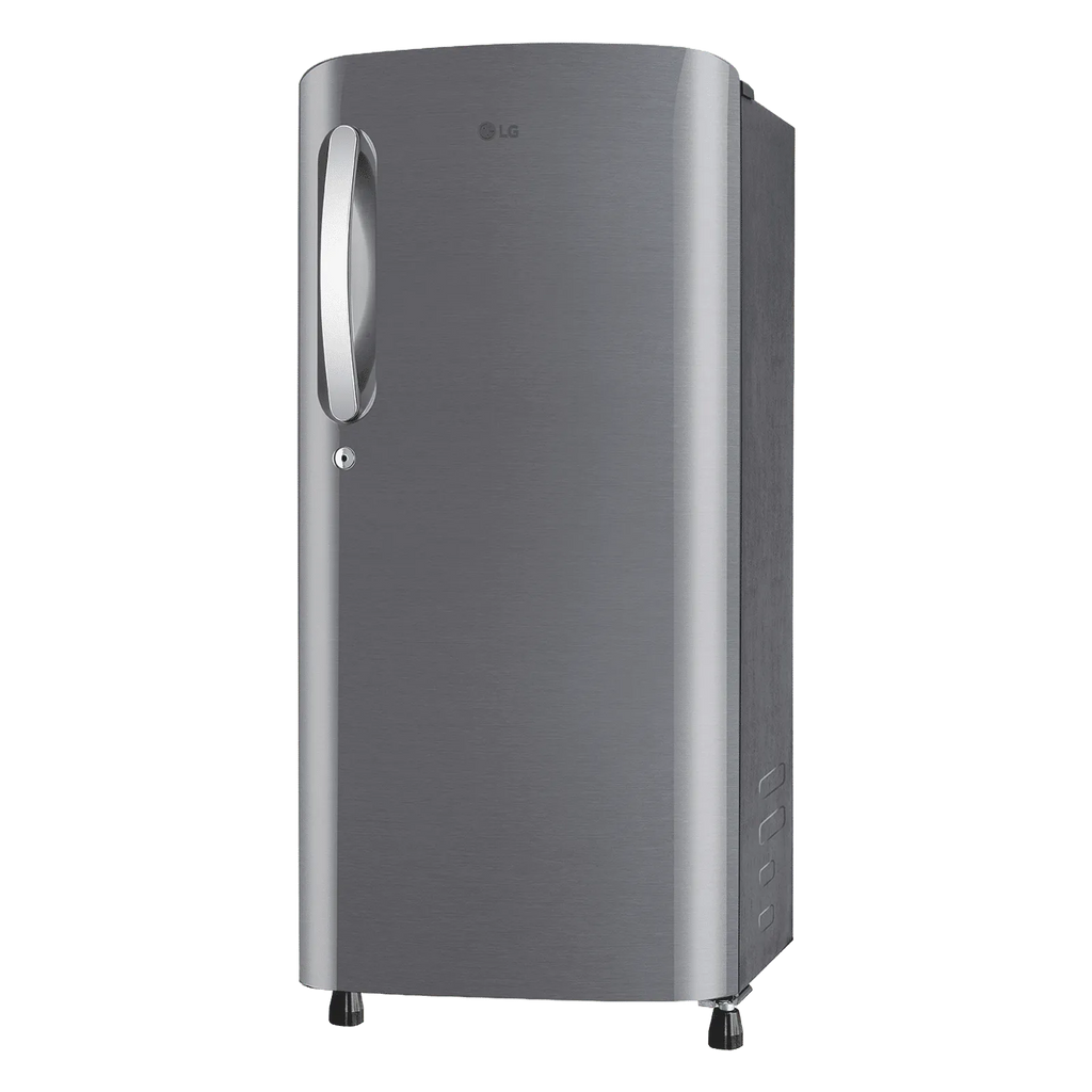 LG | 3 STAR | DIRECT COOLING | SINGLE DOOR | SMART INVERTER COMPRESSOR | GLD1936ZAPZ SHINY STEEL