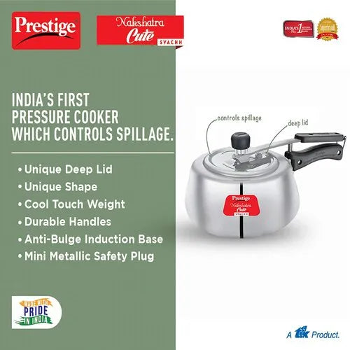 PRESTIGE | COOKER |NAKSHATRA CUTE |SVACHH ALU |PR COOKER 2 L