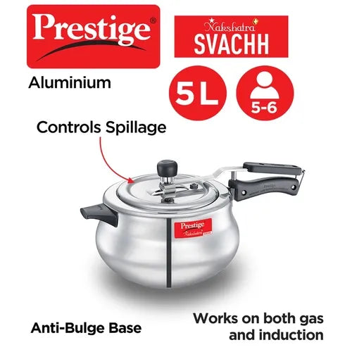 PRESTIGE | COOKER | NAKSHATRA PLS |SVACHH AL PR CKR |HANDI 5L