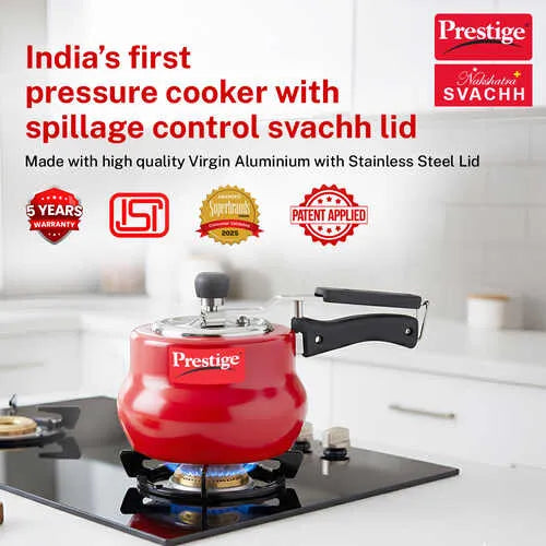 PRESTIGE | COOKER |NAKSHATRA PLS |SVACHH RED PR CKR |HANDI 2L