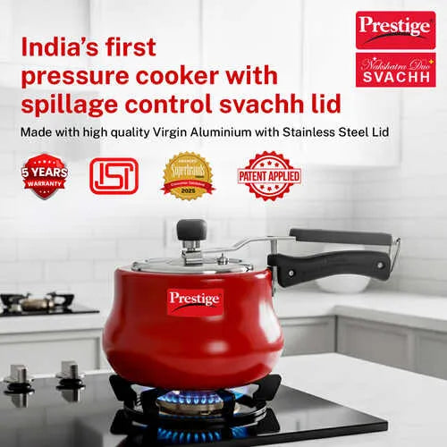 PRESTIGE | COOKER |NAKSHATRA PLS |SVACHH RED PR CKR |HANDI 3L