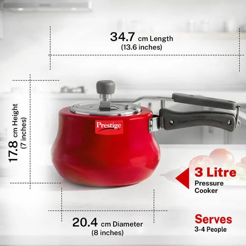 PRESTIGE | COOKER |NAKSHATRA PLS |SVACHH RED PR CKR |HANDI 3L