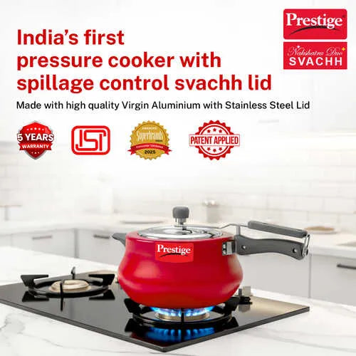 PRESTIGE | COOKER |NAKSHATRA PLS |SVACHH RED PR CKR |HANDI 5L