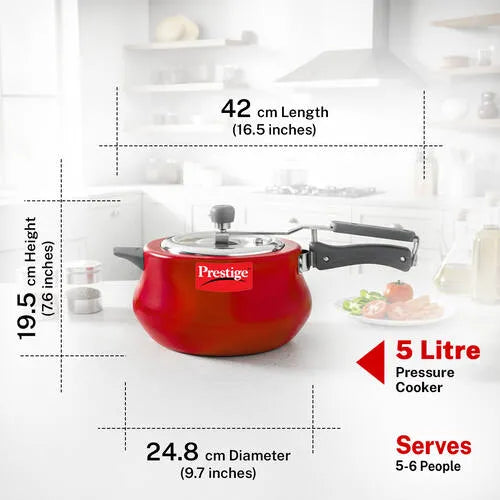 PRESTIGE | COOKER |NAKSHATRA PLS |SVACHH RED PR CKR |HANDI 5L