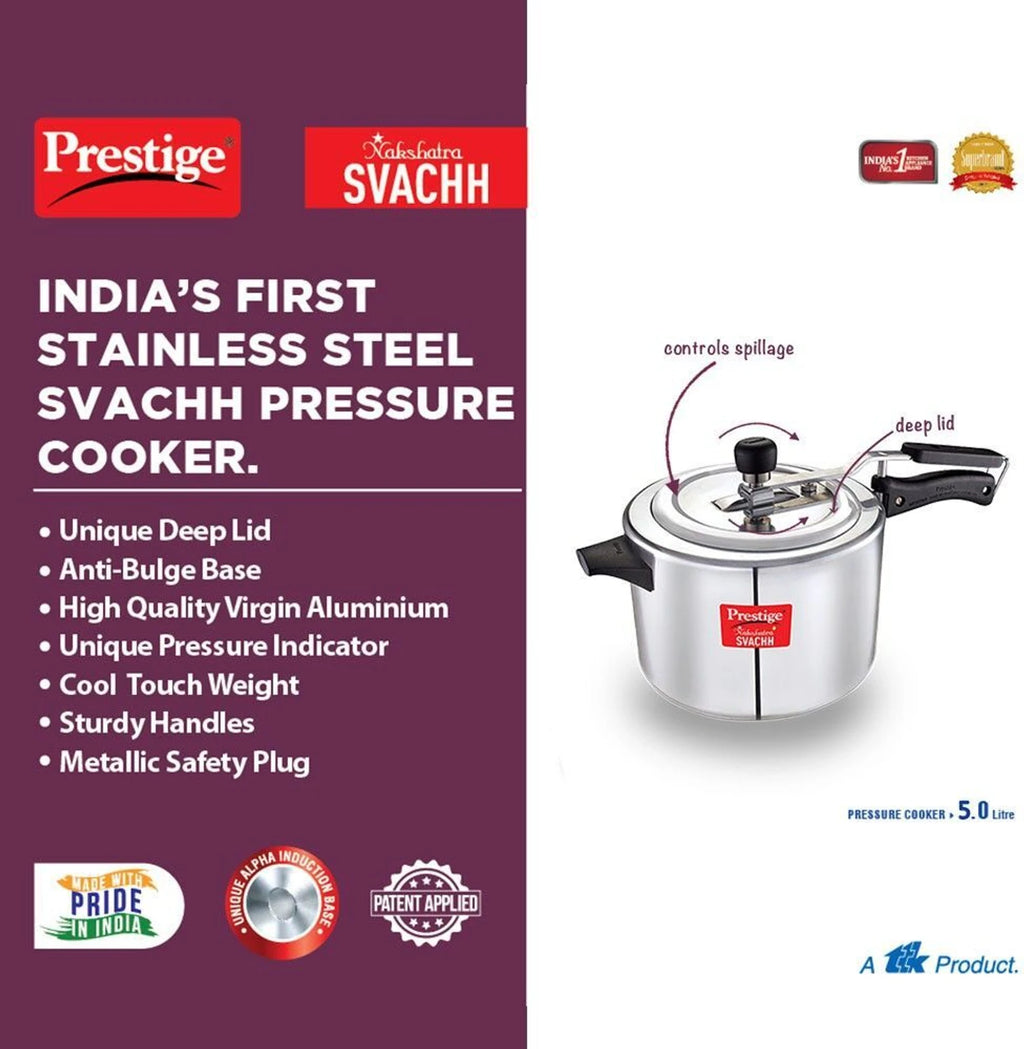 PRESTIGE | COOKER |NAKSHATRA SVACHH |AL PR COOKER |ST WAL 5L