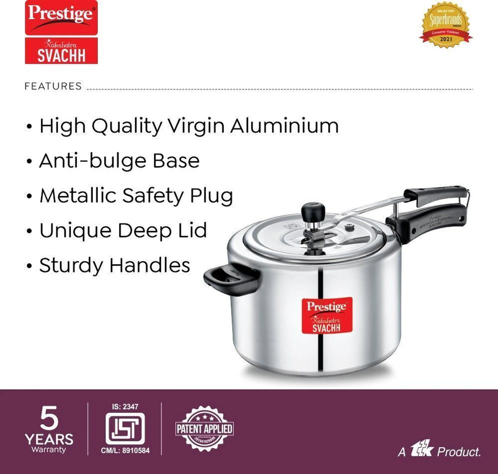 PRESTIGE | COOKER |NAKSHATRA SVACHH |AL PR COOKER | ST WAL 8L