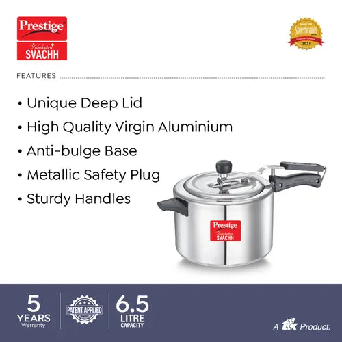 PRESTIGE | COOKER |NAKSHTRA PLUS |SVACHH AL PR CKR |ST WAL 6.5L