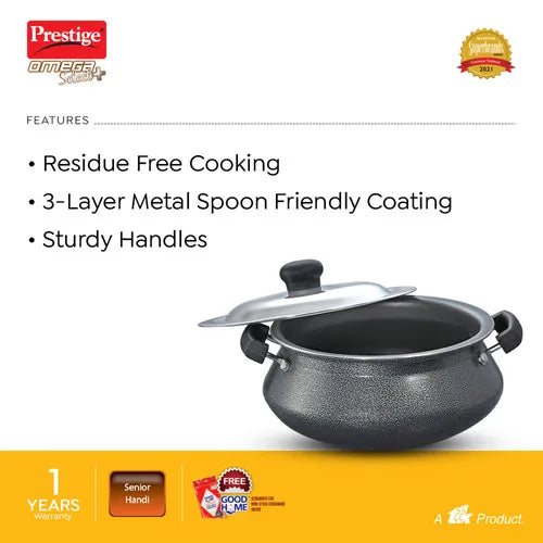 PRESTIGE | COOKWARE |OMEGA SLT PLUS |SENIOR HANDI