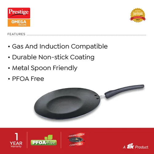 PRESTIGE | NON STICK COOKWARE |OMG DLX CONCAVE TAWA |275 SLEEVE PACK |SW