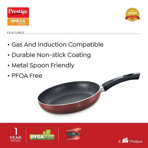 PRESTIGE | NON STICK COOKWARE |OMG DLX FRY PAN 260 |SLEEVE PACK SW