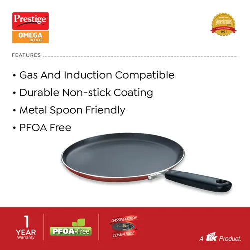 PRESTIGE | NON STICK COOKWARE |OMG DLX OMNI TAWA 280 |SLEEVE PACK SW